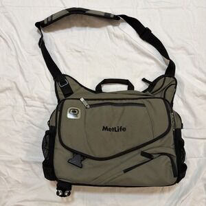 OGIO Tech Specs MetLife Laptop Shoulder Bag Gray  18"×15"×4" GREAT CONDITION